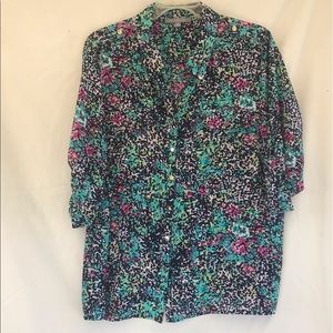 NY COLLECTION Colorful Blouse
